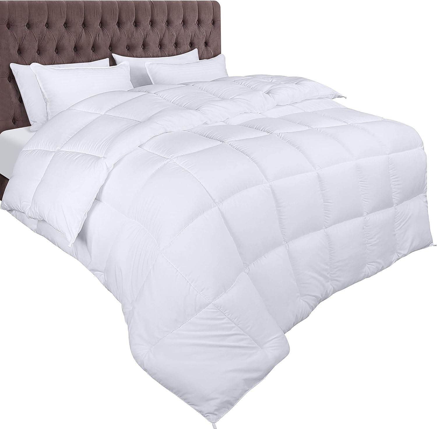 vidaXL Piumone invernale imbottito color crema 200 x 220 cm microfibra